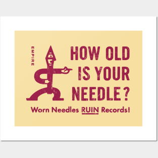 How old is your needle? Posters and Art